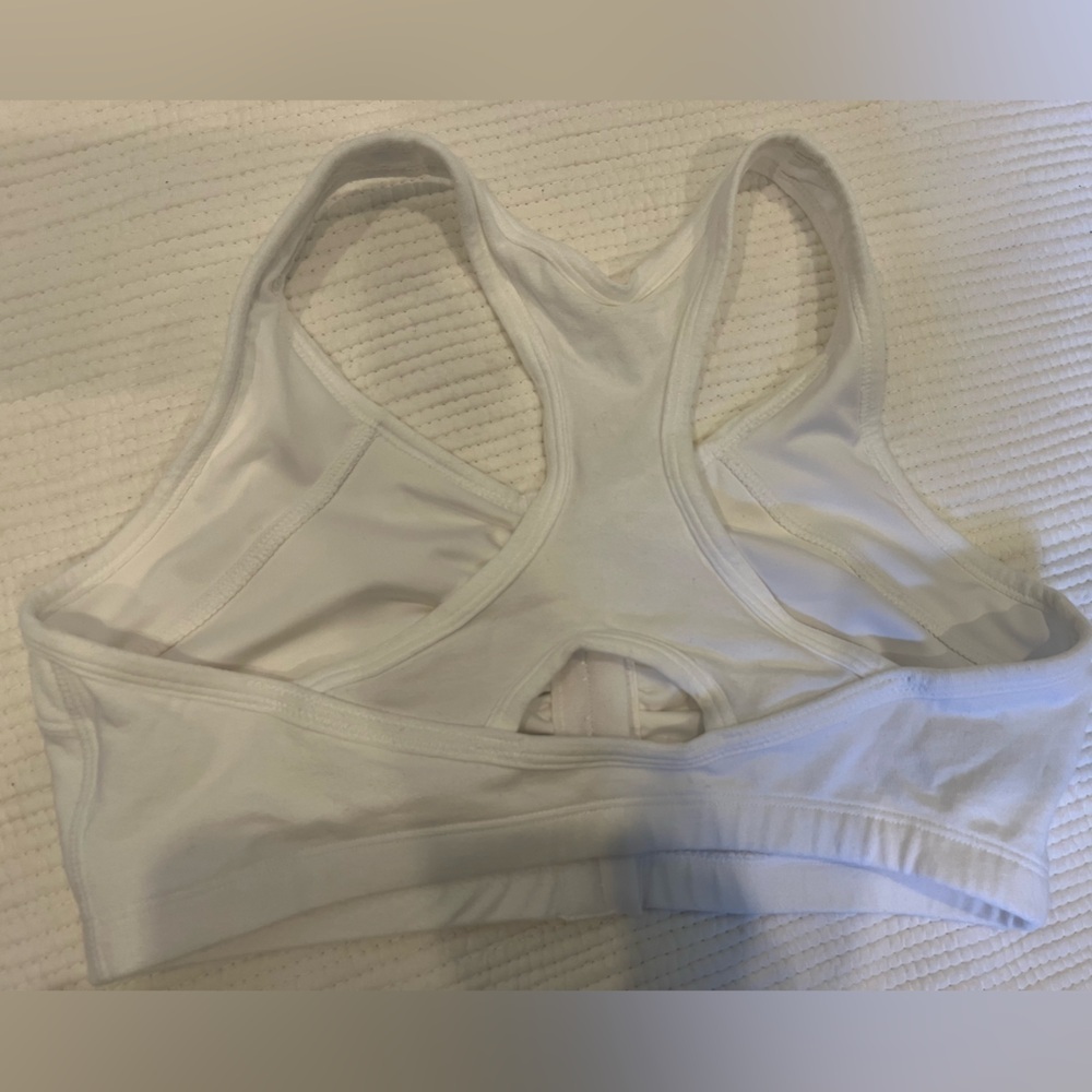 White Cotton Front Close Bra 36 - Picture 5 of 5